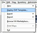 vCenter File->Deploy