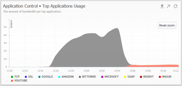 Top Applications Bandwidth Usage